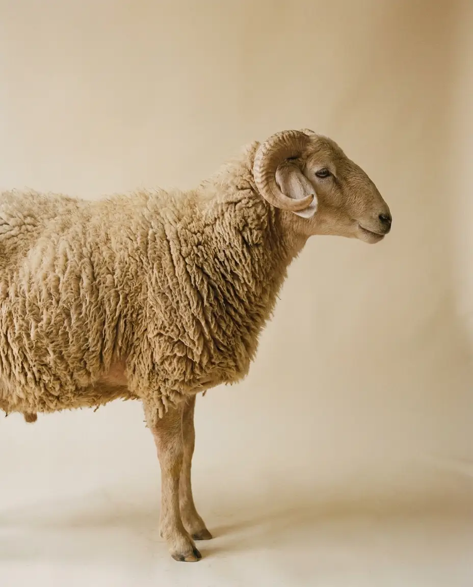 Light tan desert Harri sheep